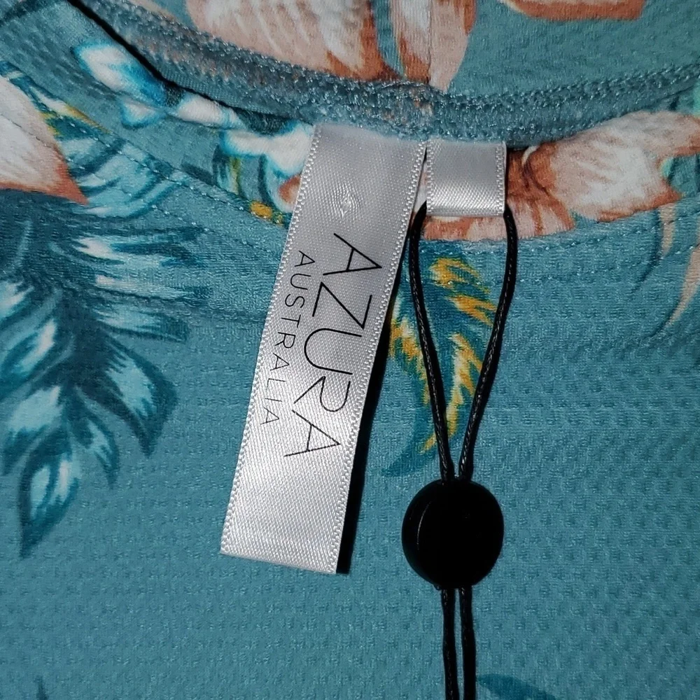 Azura Australia Mexicali Long Sleeve Crop Swim Top Size US 12